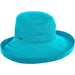 Cotton Up Turned Large Brim Sun Hat - Scala Hats for Women Kettle Brim Hat Scala Hats LC399-LGOON Lagoon M/L (57 - 58 cm)