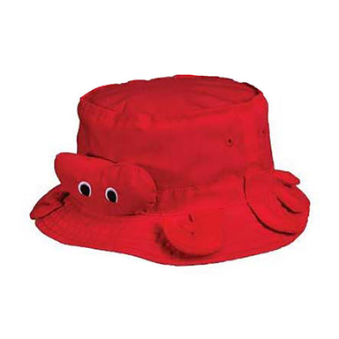 Animal Bucket Hat for Children - Scala Hats for Kids Bucket Hat Scala Hats C462 Red 2-6x 