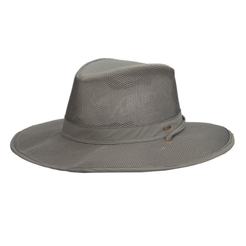 Scala Hats Mesh Side Safari - Khaki-Large - Men's Hats