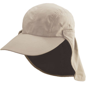 Microfiber Fishing Cap with Long Bill and Sun Shield -DPC Outdoor