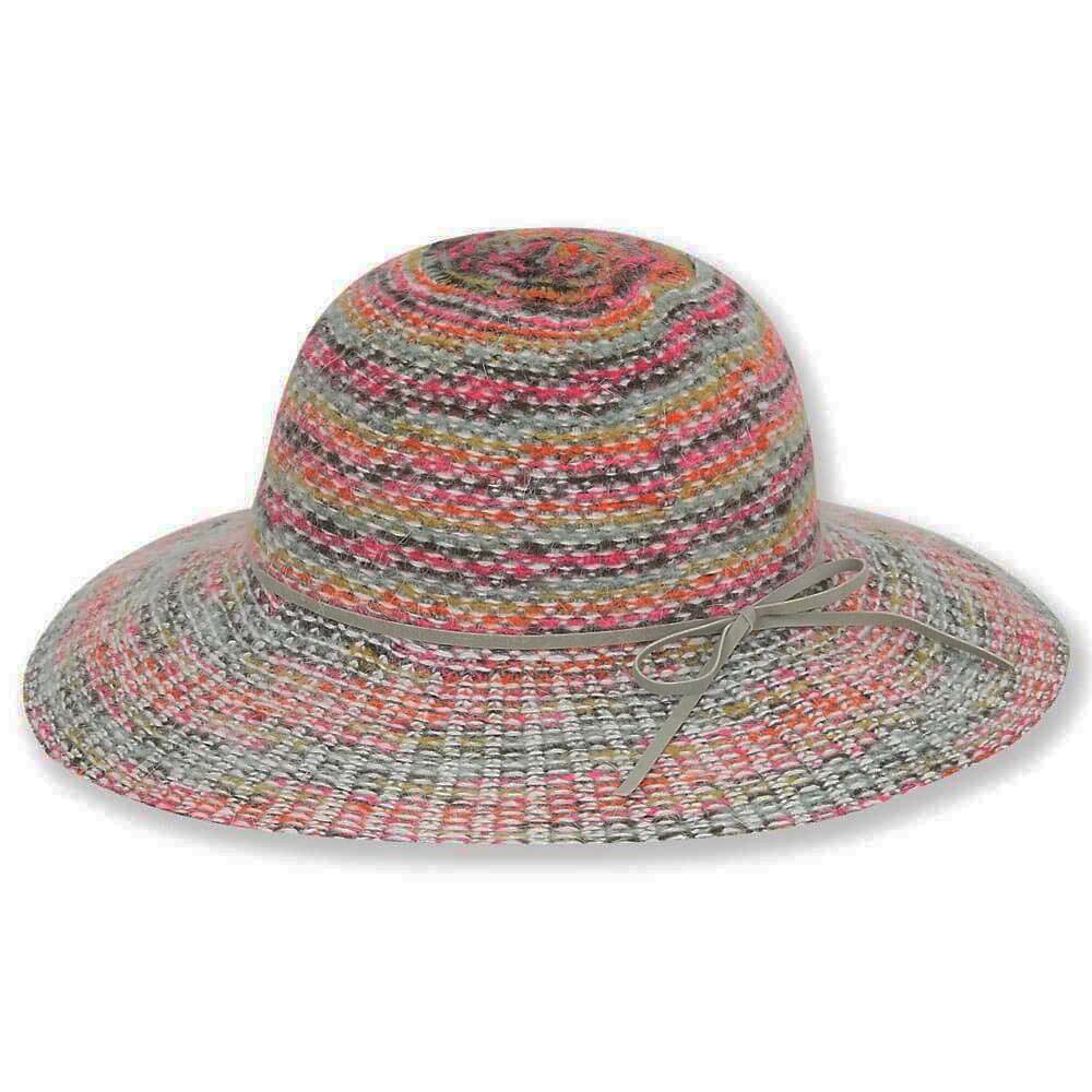 Multi-Color Striped Knit Floppy Hat - Adora®Hats