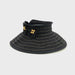 Wrap Around Roll Up Sun Visor with Flowers - Milani Hats Visor Cap Milani Hats