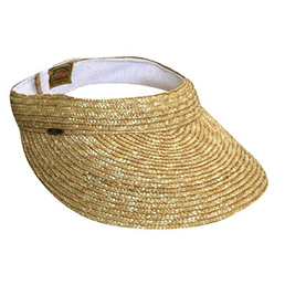 sun visor made of straw