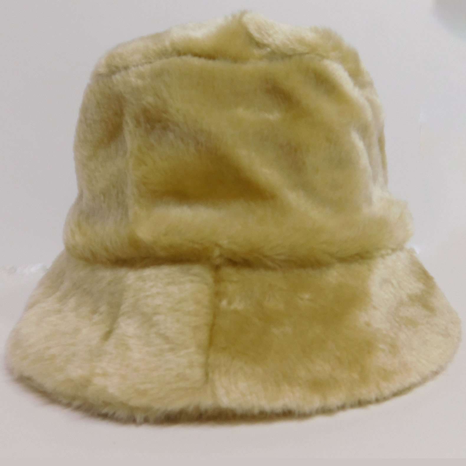 Faux Fur Bucket Hat Cloche Jeanne Simmons WWFF104TN Tan  