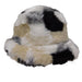 Faux Fur Bucket Hat Cloche Jeanne Simmons WWFF104WM White  