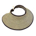 Two Tone Roll Up Wrap Around Sun Visor Hat by Boardwalk Visor Cap Boardwalk Style Hats    