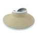 Two Tone Roll Up Wrap Around Sun Visor Hat by Boardwalk Visor Cap Boardwalk Style Hats    