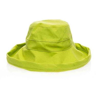 Cotton Breton Women's Hat - Boardwalk Style Sun Hats Kettle Brim Hat Boardwalk Style Hats da1722km Lime M/L (57 - 58 cm) 