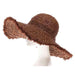 Handwoven Natural Raffia Straw Floppy Hat - Boardwalk Style Wide Brim Sun Hat Boardwalk Style Hats    