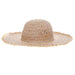 Handwoven Natural Raffia Straw Floppy Hat - Boardwalk Style Wide Brim Sun Hat Boardwalk Style Hats da1731dn Natural Medium (57 cm) 