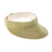 Traditional Solid Color Sun Visor - 8 Beautiful Colors Visor Cap Boardwalk Style Hats da233GS Grass  