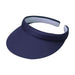 Cotton Clip-On Sun Visor - DPC Outdoor Design - 3" Peak Visor Cap Dorfman Hat Co. 252twNV Navy  