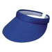 Cotton Clip-On Sun Visor - DPC Outdoor Design - 3" Peak Visor Cap Dorfman Hat Co. 252twRB Royal Blue  