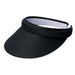 Cotton Clip-On Sun Visor - DPC Outdoor Design - 3" Peak Visor Cap Dorfman Hat Co. 252twBK Black  