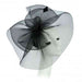 Large Wavy Tulle Veil Fascinator - Something Special Collection Fascinator Something Special Hat uq6822bk Black  