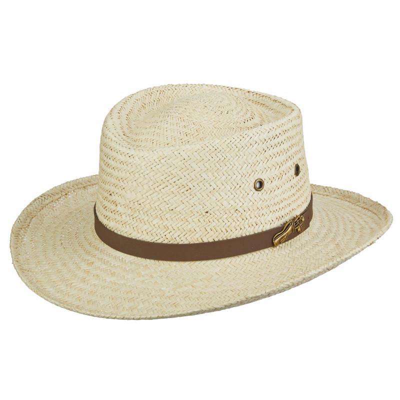 Pro Golf Woven Palm Gambler Scala Hats for Men