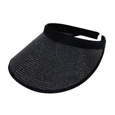 Toyo Straw Clip-on Sun Visor Visor Cap MegaCI MC4128BK Black