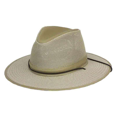 Grande Aussie Crushable Breezer, S to 3XL Hat Sizes - Henschel Hats Safari Hat Henschel Hats h5301KHM Khaki Medium (22 1/2")