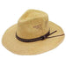 Fine Handwoven Bangora Straw Panama Hat Safari Hat Boardwalk Style Hats MSda608PNTM Natural Medium (57 cm) 