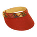 Southwestern Pattern Band Sun Visor Visor Cap Boardwalk Style Hats da645rd Red  