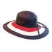 Red, White and Blue Sun Hat Floppy Hat Boardwalk Style Hats da565h Navy  