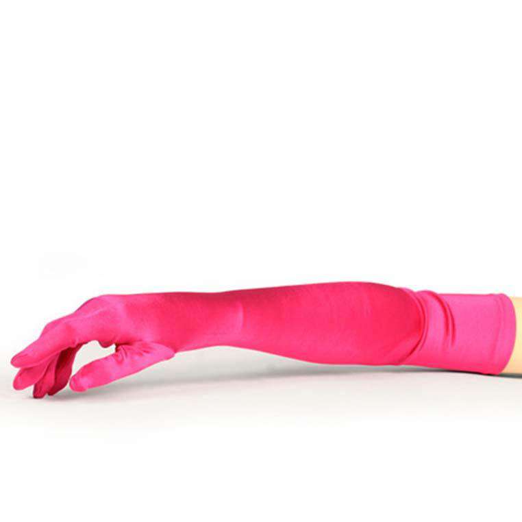 Satin Elbow Length Opera Gloves Gloves Something Special LA 70116FC Fuchsia