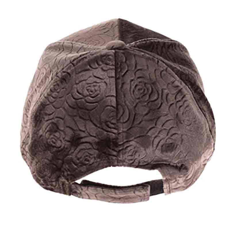 Intricate Rose Textured Velvety Fashion Cap - DNMC, Cap - SetarTrading Hats 