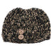 Knit Tweed Fashion Bun Beanie Hat - DNMC, Beanie - SetarTrading Hats 