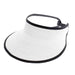 Two Tone Lightweight Sun Visor - Boardwalk Style Visor Cap Boardwalk Style Hats da719wh White  