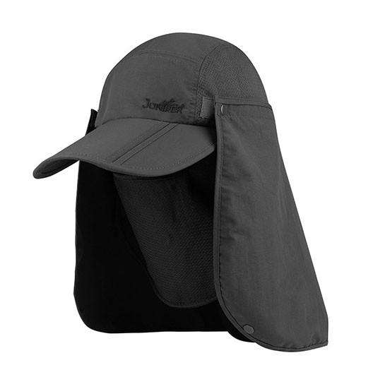 Taslon Folding-Bill Canyon Cap with Sun Shield - Juniper Hat Cap MegaCI MS7236CL Charcoal  