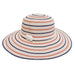 Nautical Red White Blue Striped Sun Hat - Boardwalk Style Floppy Hat Boardwalk Style Hats da744BG Natural Medium (57 cm) 