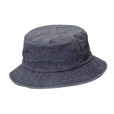 DPC Dyed Twill Bucket Hat Bucket Hat Dorfman Hat Co. 835ASSTnvs Navy S/M (22 3/8") 