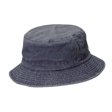 DPC Dyed Twill Bucket Hat Bucket Hat Dorfman Hat Co. 835ASSTnvs Navy S/M (22 3/8")