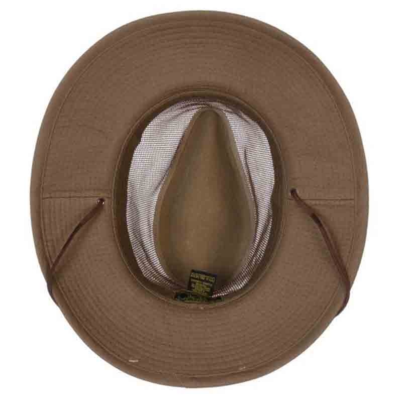 Garment Washed Twill Mesh Crown Safari with Chin Cord - DPC Outdoor Design Safari Hat Dorfman Hat Co.    