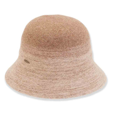 Adora Wool Hat - Color Blend Soft Wool Bucket Hat Tan / Medium (57 cm)