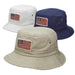Homage Garment Washed Twill Bucket Hat with American Flag - DPC Outdoor Hats Bucket Hat Dorfman Hat Co.    