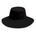 Aqua Hat - Wallaroo Hats Wide Brim Hat Wallaroo Hats WSaquhBK Black  