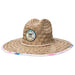 Artisan Lifeguard Hat with Tie-Dye Print Underbrim - Makai Hats, Lifeguard Hat - SetarTrading Hats 