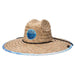 Artisan Lifeguard Hat with Wave Print Underbrim - Makai Hats, Lifeguard Hat - SetarTrading Hats 