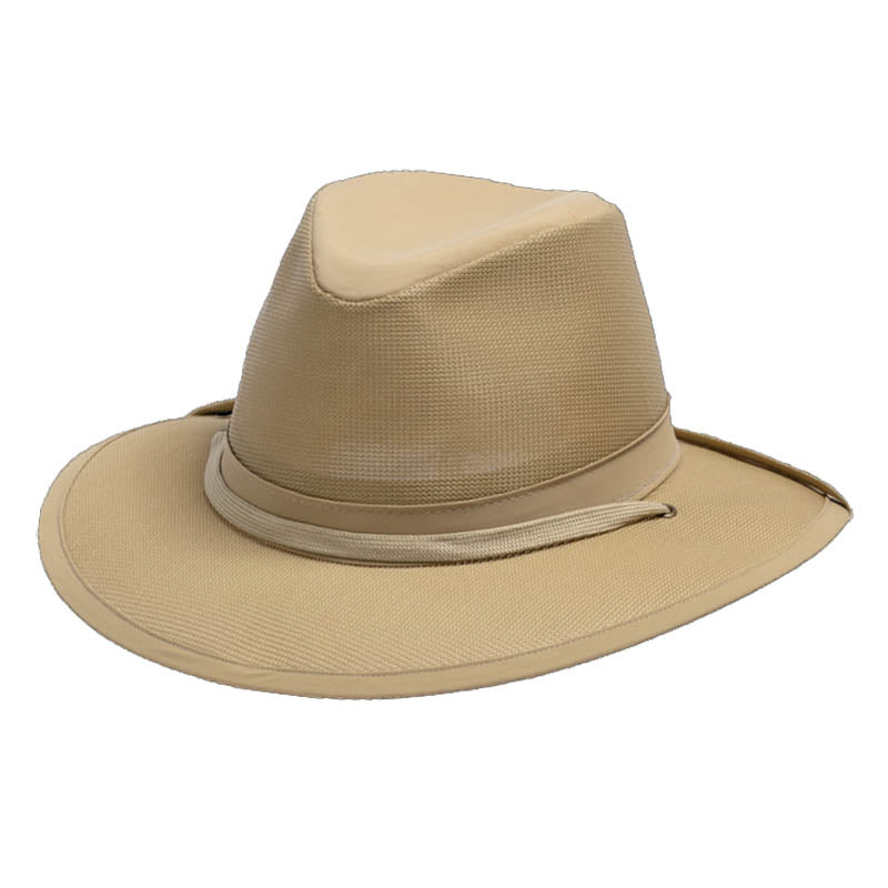 Aussie Ultra Lightweight Crushable Safari Hat - Henschel Hats Safari Hat Henschel Hats H5300 Khaki Small (22") 