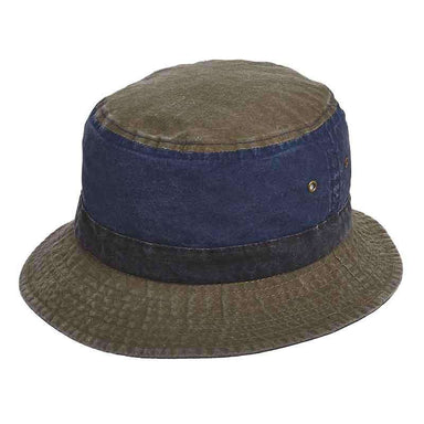 Pigment Dyed Twill Bucket Hat by DPC Global Bucket Hat Dorfman Hat Co. bh192NVM Navy Medium (57 cm) 