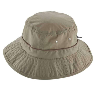 Taslon Boonie with Contrast Under Brim - DPC Outdoor Bucket Hat Dorfman Hat Co. bh196arm Army Medium 