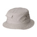 DPC Dyed Twill Bucket Hat with Pocket Bucket Hat Dorfman Hat Co. BH32PTS Putty S/M 