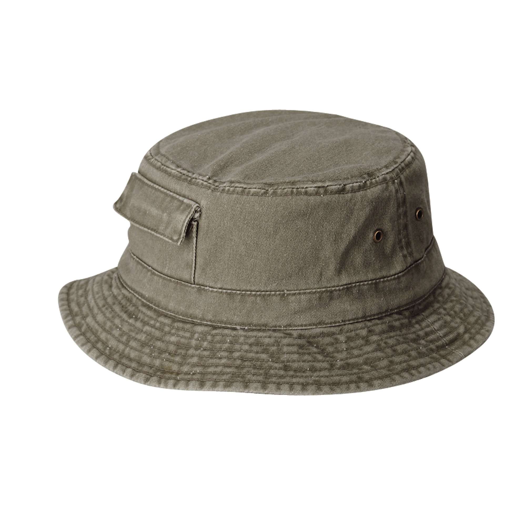 DPC Dyed Twill Bucket Hat with Pocket Stone / S/M