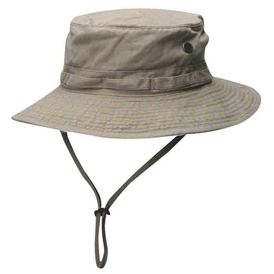 Garment Washed Twill Boonie Hat - DPC Outdoor Hats Bucket Hat Dorfman Hat Co. BH56-KAKI2 Khaki Medium