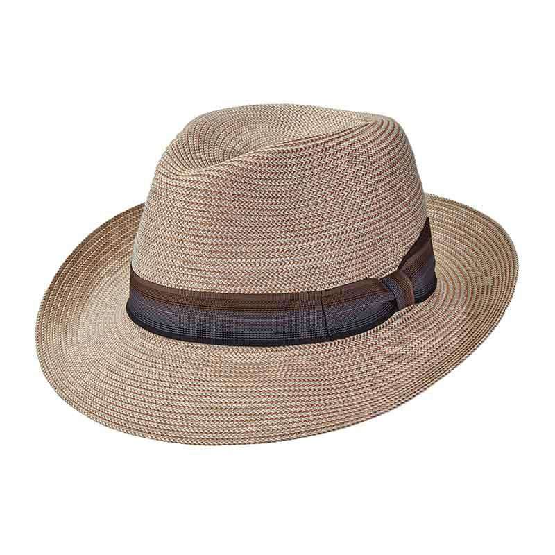 Sandoval Pinch Front Large Brim Fedora Hat - Brooklyn Hat Co, Urban Essentials - Natural Fedora Hat Brooklyn Hat bkn1520NTM Natural Medium (57 cm) 
