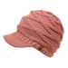 Ponytail Crochet Visor Beanie Beanie Epoch Hats bn3031ip Indi Pink  