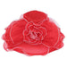 Ruffle Flower Netting Organza Hat, Dress Hat - SetarTrading Hats 