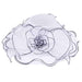 Ruffle Flower Netting Organza Hat, Dress Hat - SetarTrading Hats 