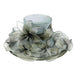 Metallic Organza Flower Dress Hat Dress Hat Something Special Hat by5821sv Silver  